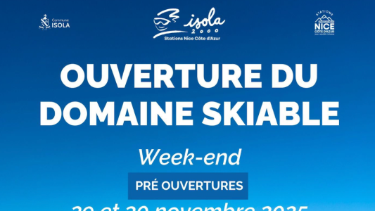 Préouverture exceptionnelle à Isola 2000 les 29 et 30 novembre