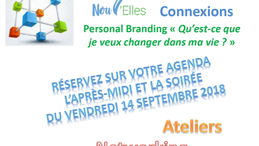 Nouv'Elles Connexions, une soirée sur le thème du Personal Branding "Qu'est-ce que je veux changer dans ma vie ?"