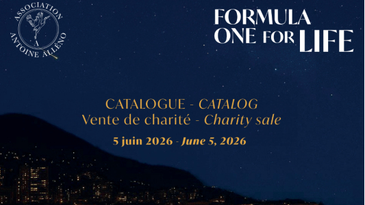 Formula One for Life : Monaco accueille une vente caritative d'exception au profit de l'Association Antoine Alléno