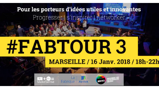 Première escale du #FabTour 2018 à Marseille le 16 janvier
