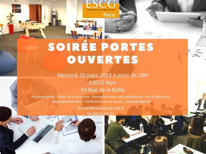 L'ESCG Nice vous invite à