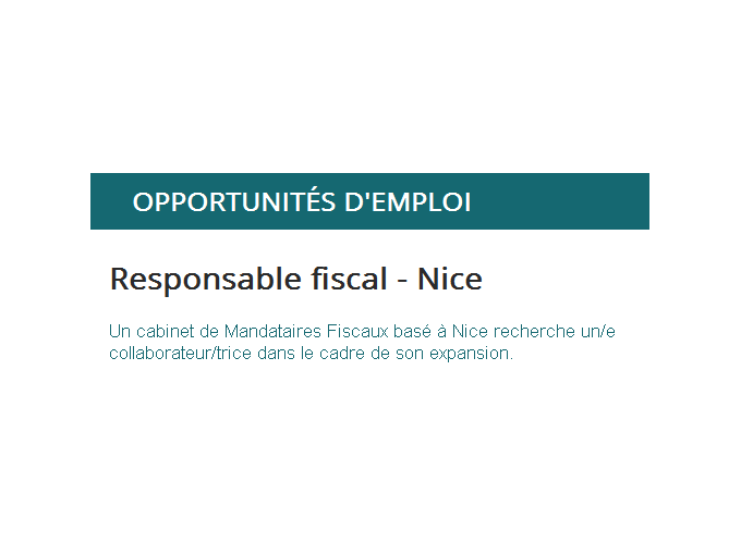 Offre d'emploi : Responsa