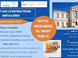 2e petit déjeuner du droit public : "Le sort des constructions irrégulières"
