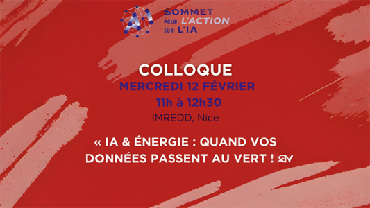 Colloque "IA et Énergie : Quand vos données passent au vert !" le 12 février
