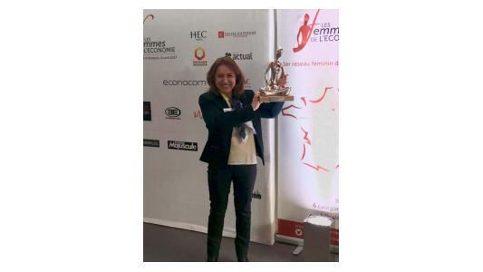 Virginie DE BARNIER, Lauréate d'or « Femme Dirigeante » des Trophées Femmes de l'éco PACA 2017