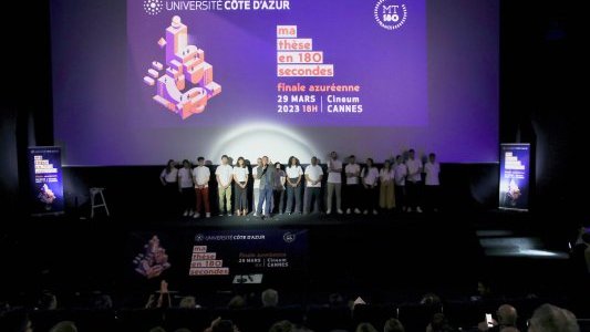 Valentin MONS et Guillaume LESEIGNEUR remportent avec brio la finale azuréenne de "Ma thèse en 180 secondes"