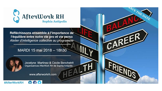Équilibre vie pro/vie perso, venez en parler au prochain AfterWork RH Sophia