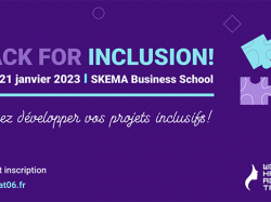 Hackathon Inclusion les 20 et 21 janvier à Skema