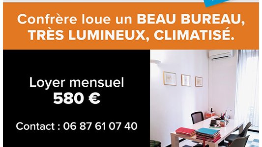 #ÀLOUER - BUREAU POUR AVOCAT - CENTRE NICE