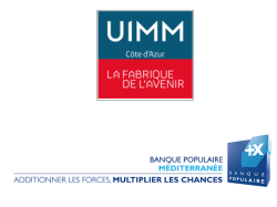 L'UIMM 06 organise la 1ère soirée des "industriels engagés" pour booster les projets communs