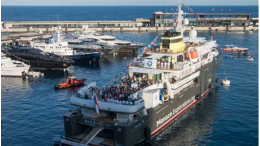 Le M/V Yersin a quitté Monaco pour 3 ans de campagne scientifique