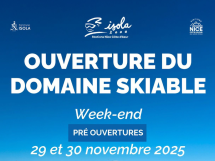 Préouverture exceptionnelle à Isola 2000 les 29 et 30 novembre
