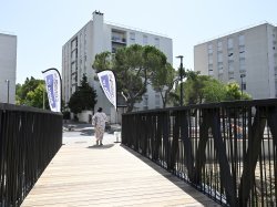 Cannes : Une nouvelle passerelle piétonne au-dessus de la Frayère pour faciliter la circulation