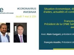 Webinar : La CPME Sud accueille François Asselin, Président de la CPME nationale !