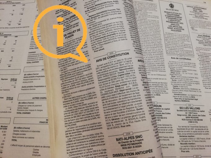 Annonces légales : ça (…)