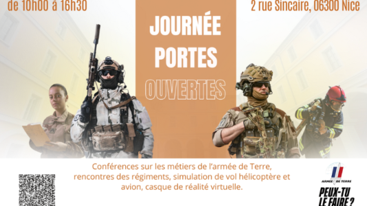 Plongez dans l'univers militaire : participez à la Journée Portes Ouvertes du CIRFA Terre de Nice !