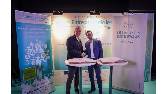 L'Université Côte d'Azur et UPE06 s'associent pour promouvoir l'entrepreneuriat étudiant et l'insertion professionnelle