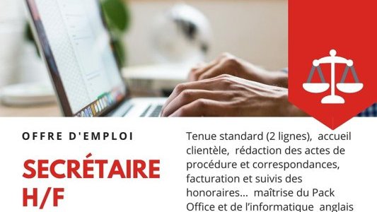 Emploi : Le Cabinet d'Avocats Christian SCOLARI Nice recherche sa ou son secre ?taire