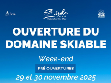 Préouverture exceptionnelle à Isola 2000 les 29 et 30 novembre