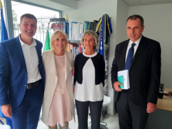 L'Ambassadrice d'Italie en France à l'écoute des adhérents de la Chambre de Commerce Italienne