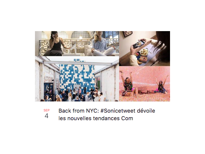 #SoNiceTweet de rentrée :