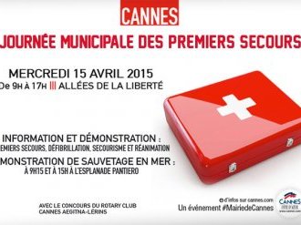 Journée municipale des premiers secours à Cannes le 15 avril