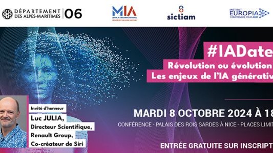 #IADates : ce mardi conférence « Révolution ou évolution ? Les enjeux de l'IA générative »