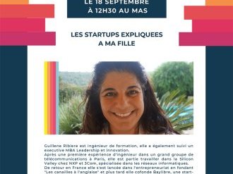 Le Mas Nice-Matin - Conférence "Les startups expliquées à ma fille" par Guillene Ribière