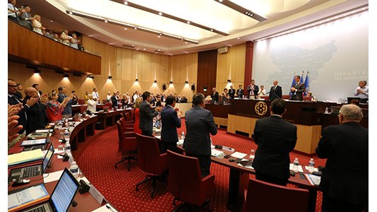 Dernière séance plénière de l'Assemblée départementale présidée par Eric Ciotti