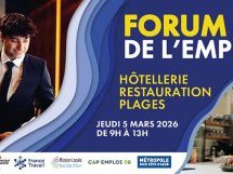 Forum de l'Emploi Hôtellerie-Restauration-Plages : un rendez-vous clé pour l'emploi saisonnier à Nice le 5 mars 