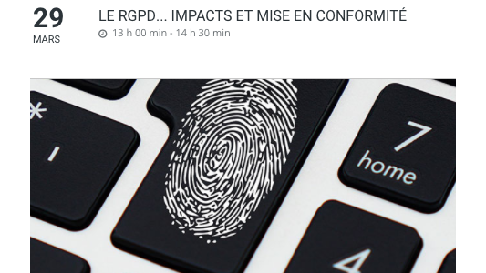  #classroom CEEI : Le RGPD...Impacts et mise en conformité