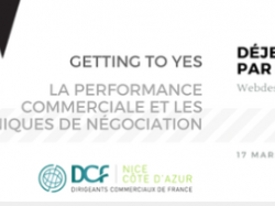 Getting to yes !, invitation positive pour le prochain déjeuner d'affaires DCF Nice !