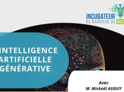 L'Incubateur du Barreau de Nice organise une formation sur l'IA générative le 12 décembre