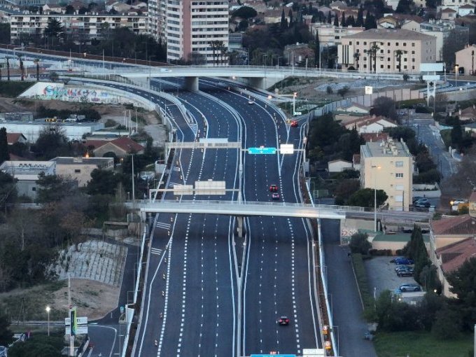 Sur le chantier de l'A57,