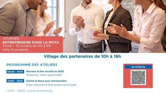 Entreprendre dans la Roya : une journée dédiée aux créateurs et acteurs économiques à Tende