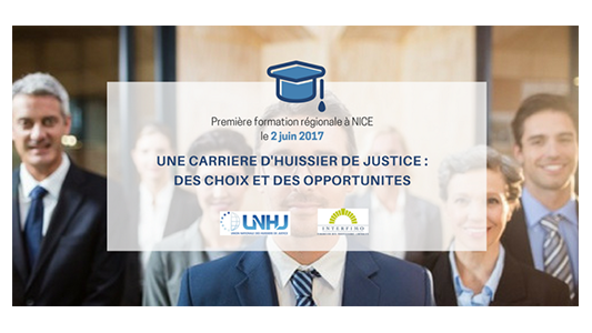  ?? SAVE THE DATE ?? Première formation régionale à NICE le 2 juin "UNE CARRIERE D'HUISSIER DE JUSTICE : DES CHOIX ET DES OPPORTUNITES"