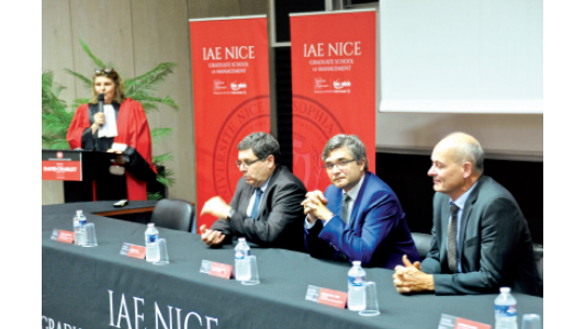 IAE Nice : une rentrée solennelle et un nouveau parrain