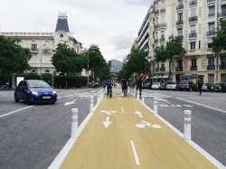Nice : Premier point d'étape du nouveau réseau vélo expérimental 