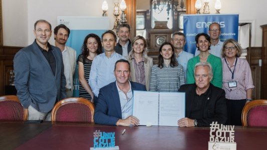 Université Côte d'Azur et Enedis lancent une boucle d'autoconsommation collective entre campus niçois