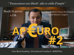 Ap€uro Nice Start(s) Up : "Le financement non-dilutif : aide et crédit d'impôt"