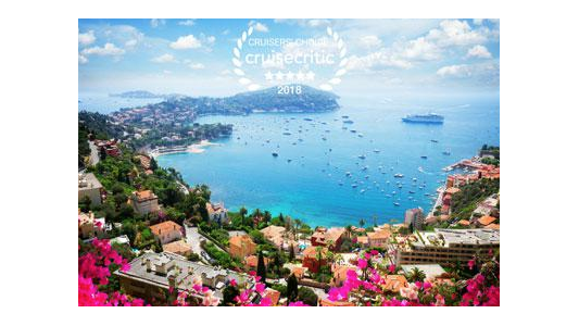 Villefranche-sur-Mer élue meilleure destination croisière en Méditerranée occidentale