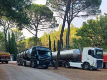 Les transporteurs routiers en renfort des sapeurs-pompiers du Var