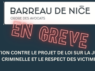 Le Barreau de Nice s'oppose fermement au projet de loi « SURE » et appelle à une concertation