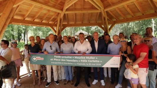 Mandelieu-La Napoule : la Forêt urbaine Maurice Muller et la Place des Vanniers Félix Carletto inaugurées