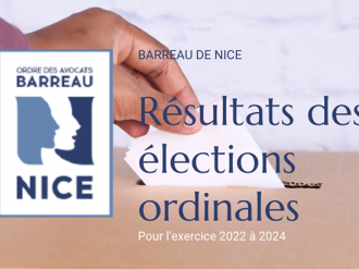 Barreau de Nice : résultats du second tour des élections ordinales 2021 