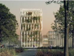 Nouvelle étape dans le développement de Nice Méridia : L'EPA Eco-Vallée Plaine du Var signe la promesse de vente de Palazzo Méridia avec Nexity pour une livraison par Ywood en 12 mois de chantier ! 