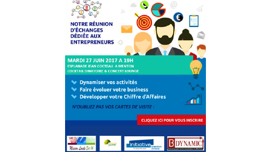 L'économie en réseau : Soirée Speed Business Meeting à Menton le 27 juin