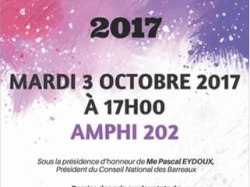 Rentrée solennelle de la Faculté de Droit et Science politique de Nice le 3 octobre