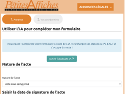 Les Petites Affiches facilitent un peu plus la publication d'annonces légales 