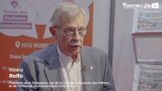 Salon des Maires du Var : Entretien avec Roland Rolfo président de la Chambre des métiers et de l'artisanat du Var